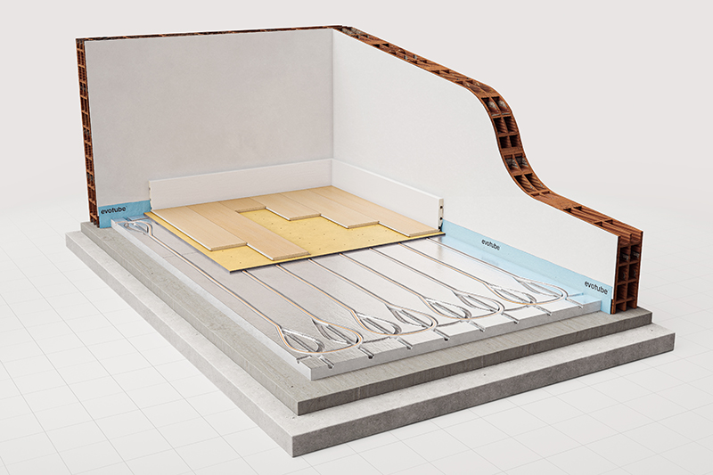 Vloerverwarming droog systeem EvoDry